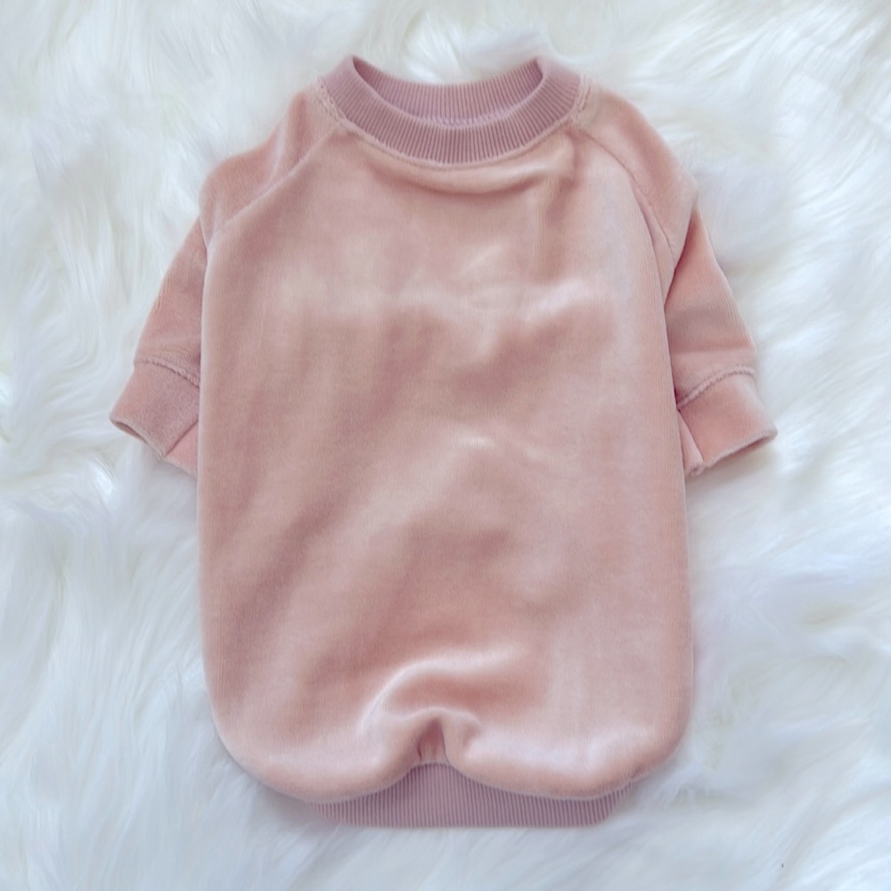 Studio Eloise Peach Velvet Tee